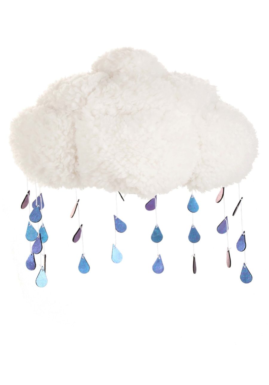 Adult Light-Up Rain Cloud Sherpa Hat