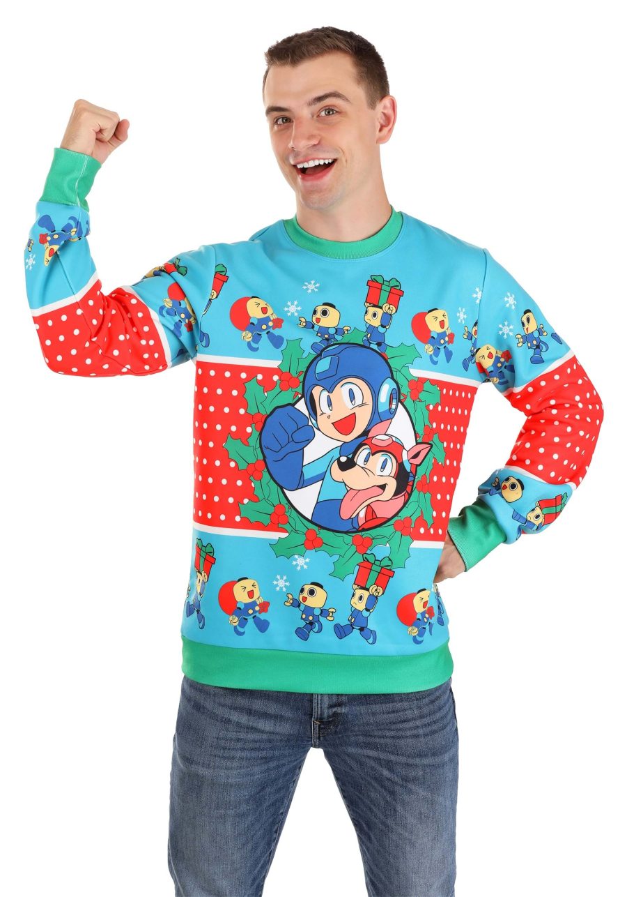 Adult Mega Man Christmas Sweater