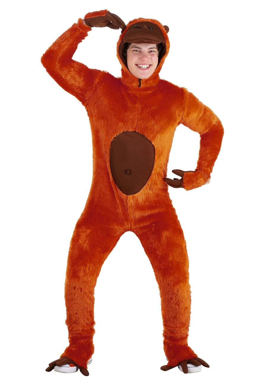 Adult Orange Orangutan Costume