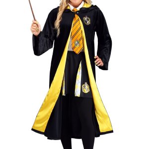 Adult Plus Size Harry Potter Deluxe Hufflepuff Costume Robe