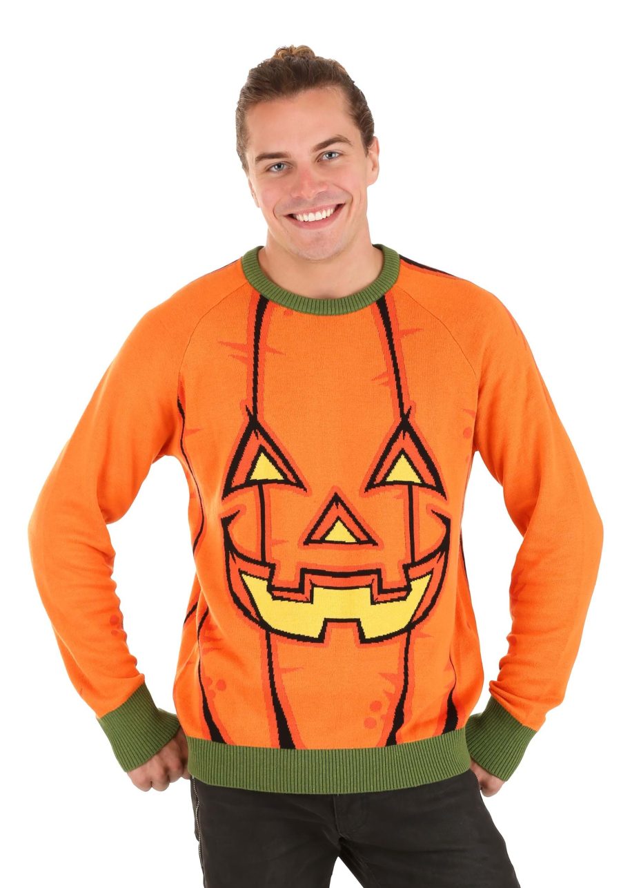 Adult Pumpkin Halloween Sweater