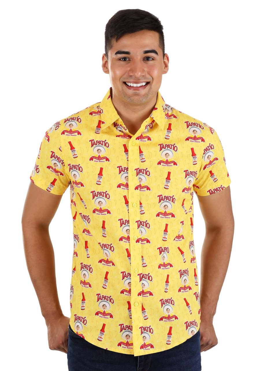 Adult Tapatio Hot Sauce Button Up Shirt