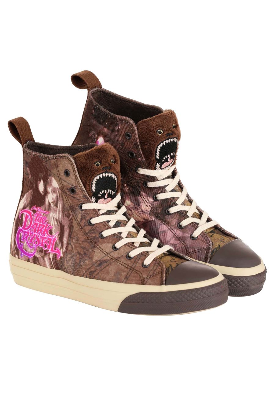 Adult The Dark Crystal Fizzgig and Skeksis High Top Shoes