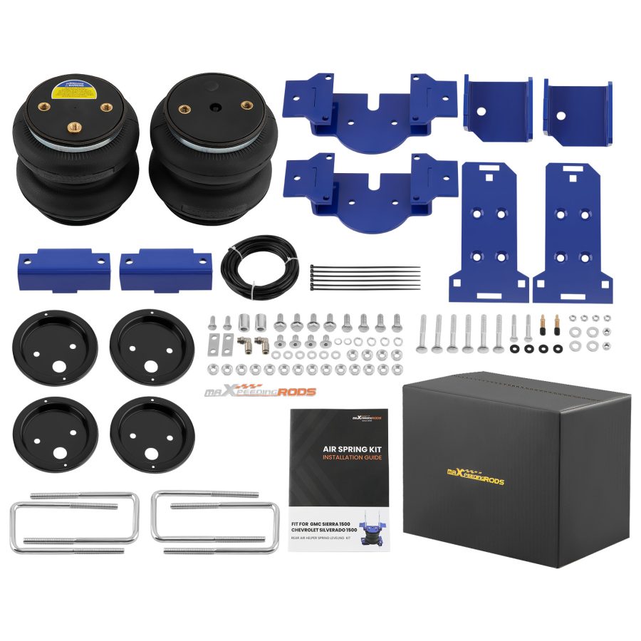 Air Spring Kit Rear Compatible For GMC Sierra 1500 Non-Compatible for AT4 Models 4WD 2019 - 2025