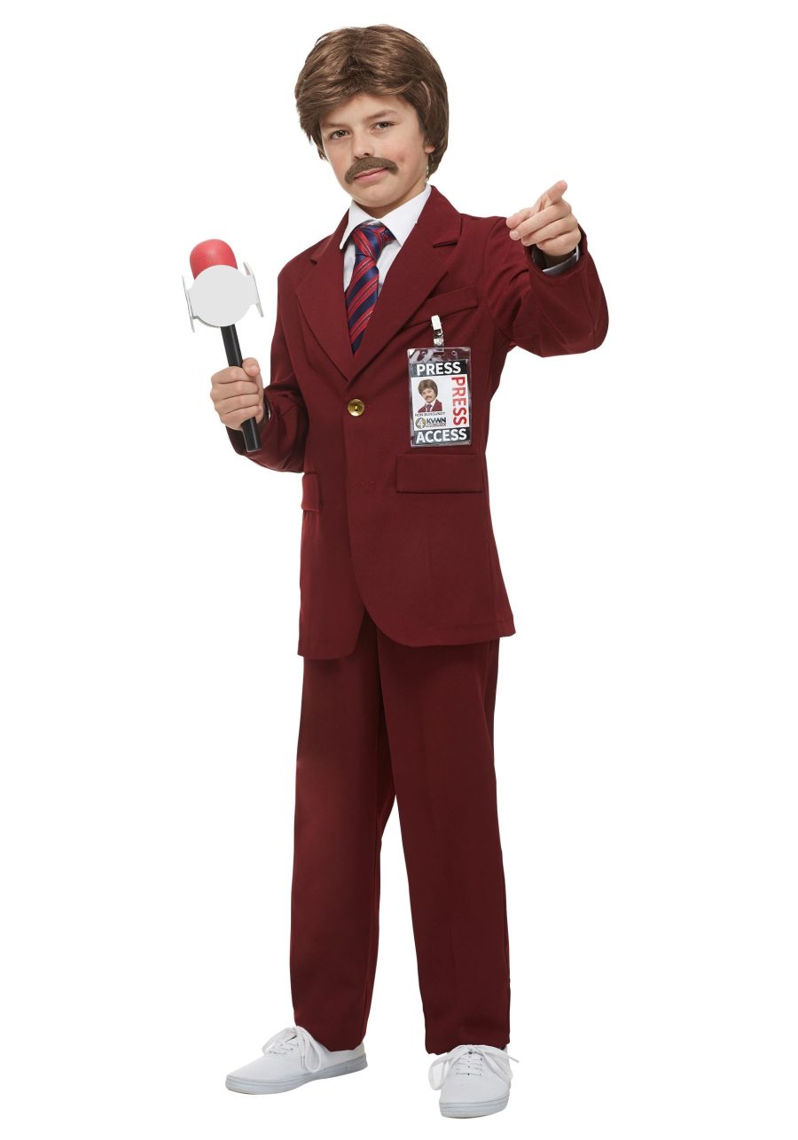 Anchorman Ron Burgundy Costume for Kids