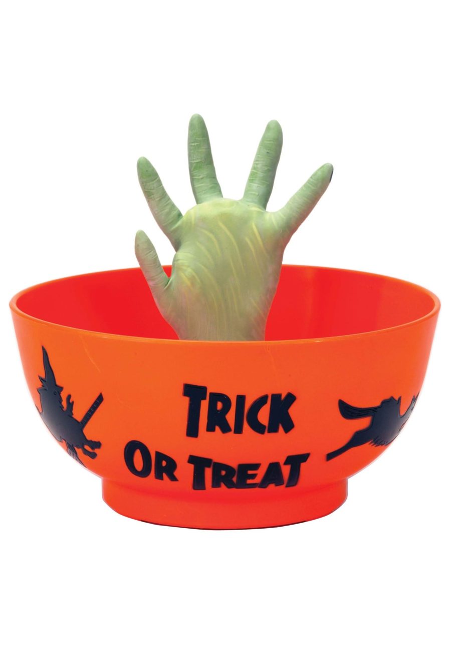 Animated Monster Hand Treat Bowl