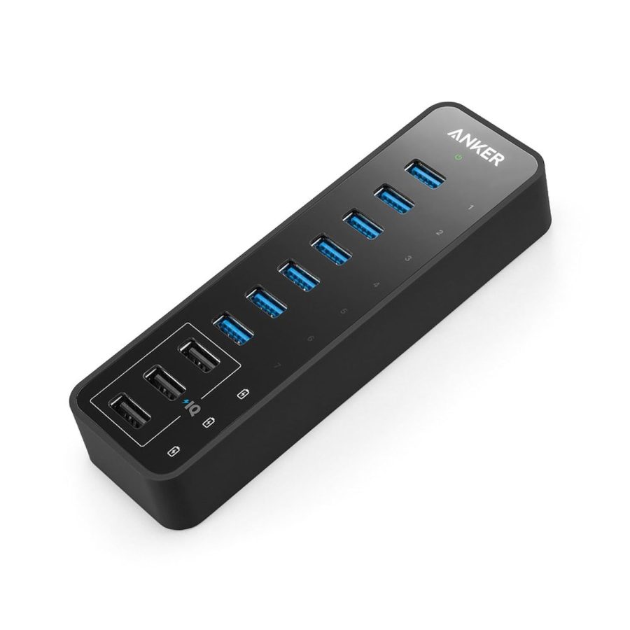 Anker 10 Port 60W Data Hub with 7 USB 3.0 Ports and 3 PowerIQ Charging Ports for