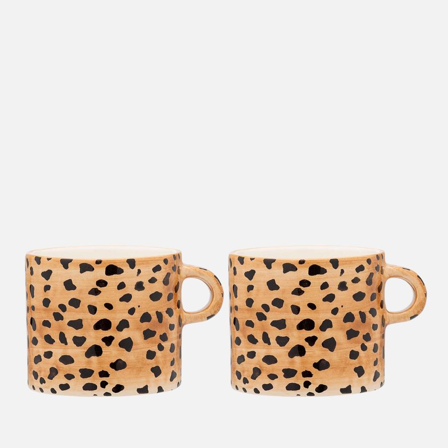 Anna + Nina Leopard Mug - Set of 2