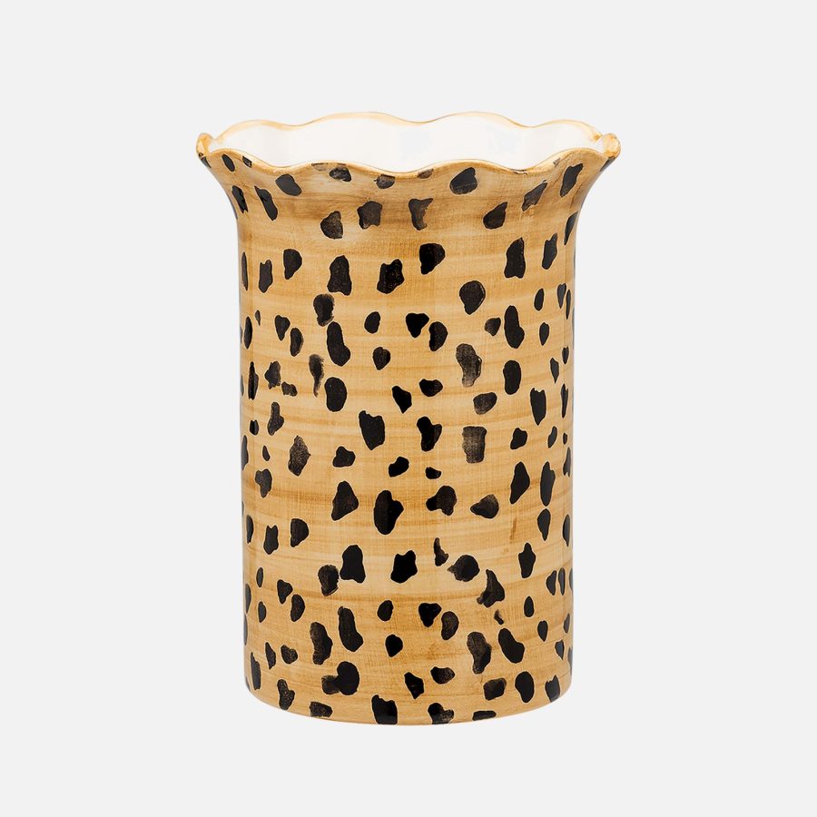 Anna + Nina Leopard Vase