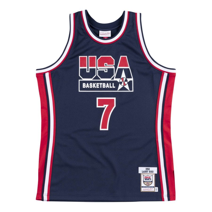 Authentic team jersey USA nba Larry Bird