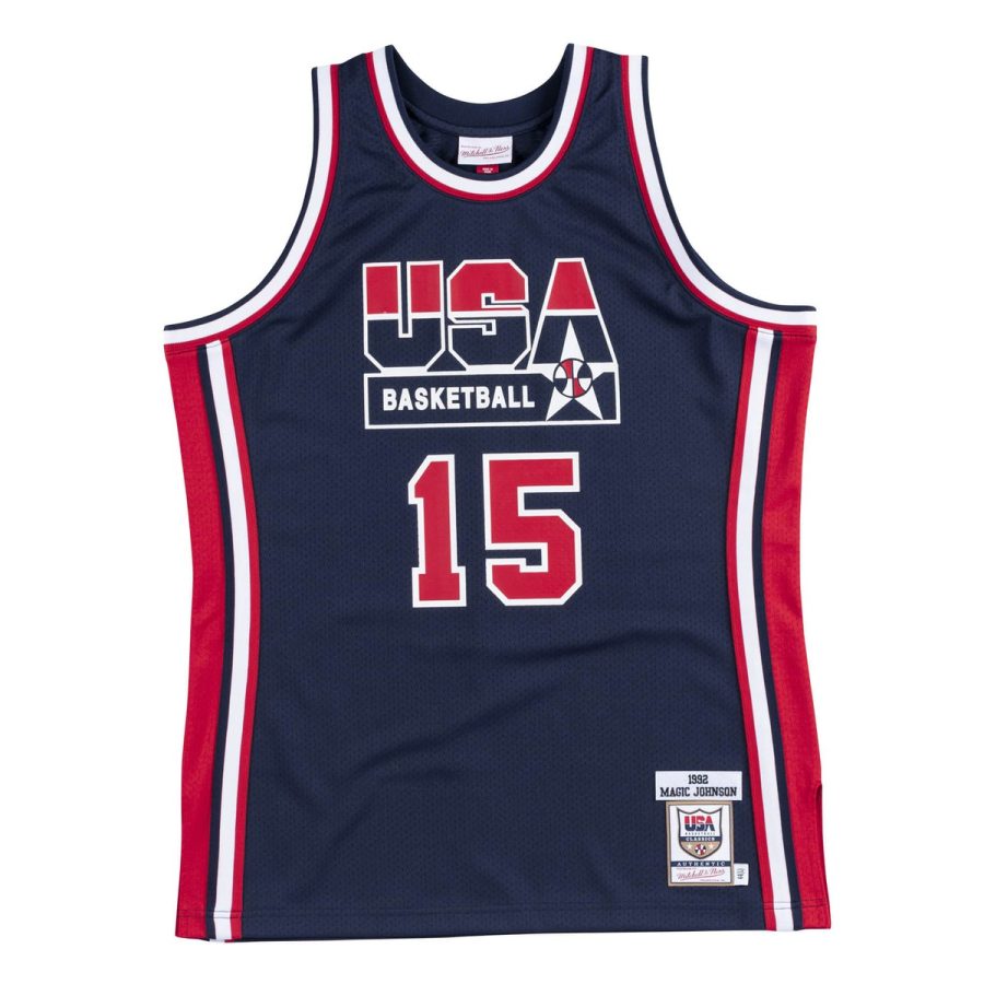 Authentic team jersey USA nba Magic Johnson