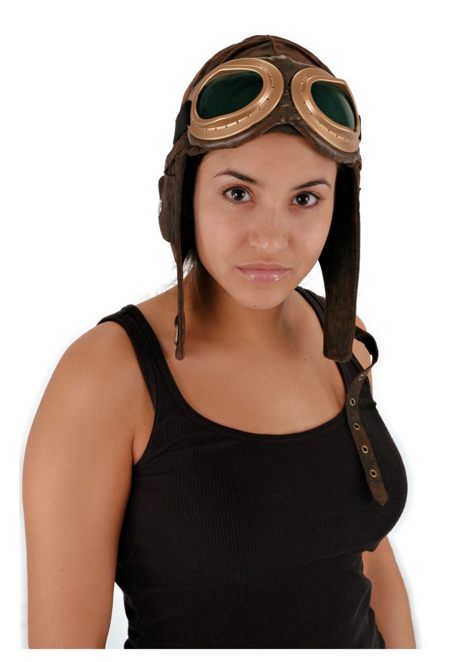 Aviator Brown Costume Hat for Adults