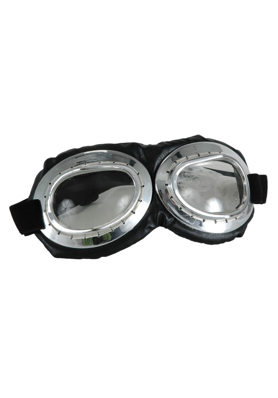 Aviator Goggles Silver