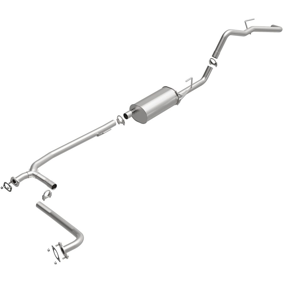 BRE EXHAUST 106-0144 Direct-Fit Replacement Exhaust System For 2007-2018 Nissan Frontier, For 2009-2012 Suzuki Equator