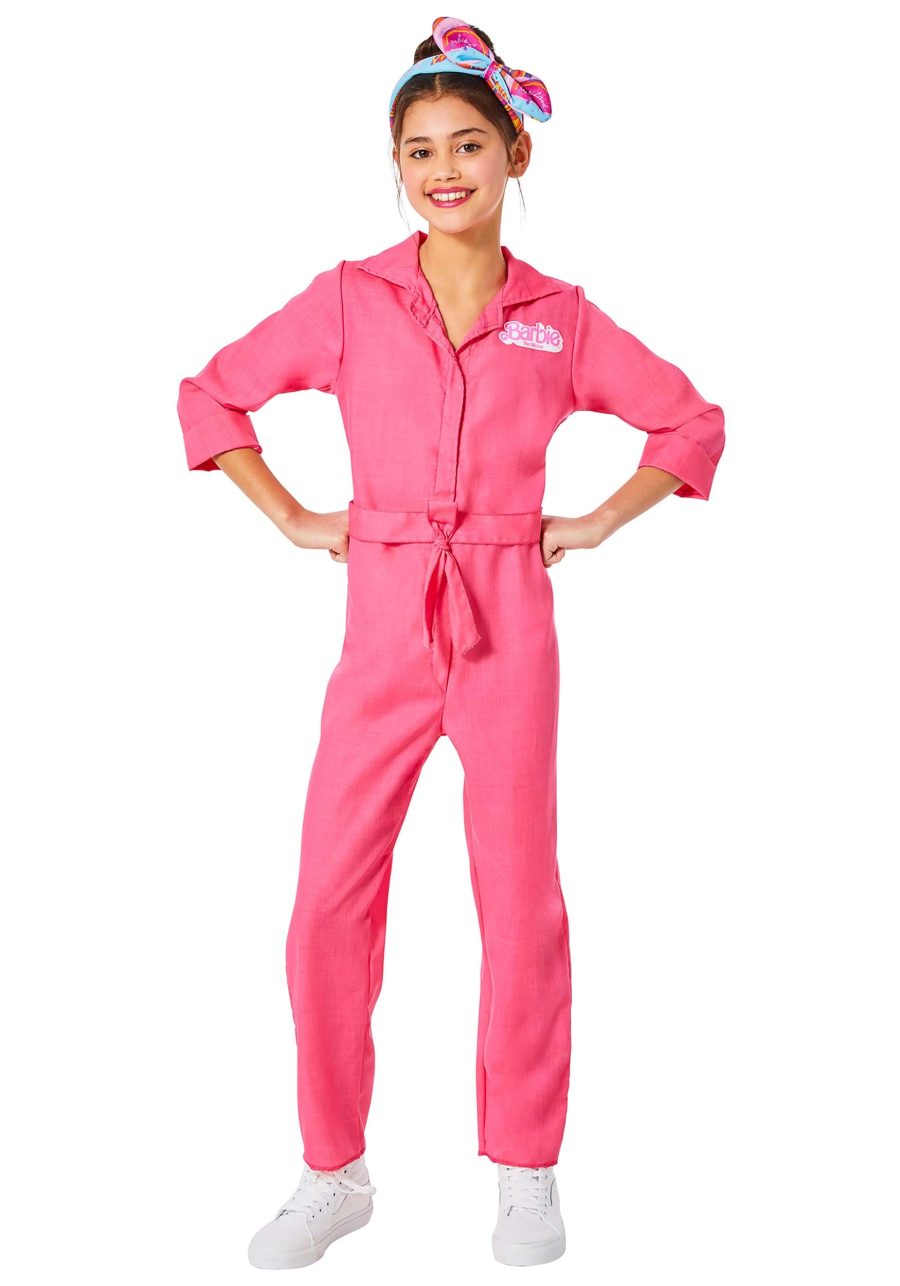 Barbie Movie Girl's Barbie Pink Jumpsuit Costume