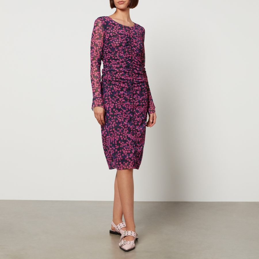 Baum Und Pferdgarten Janis Floral-Print Mesh Dress - XS