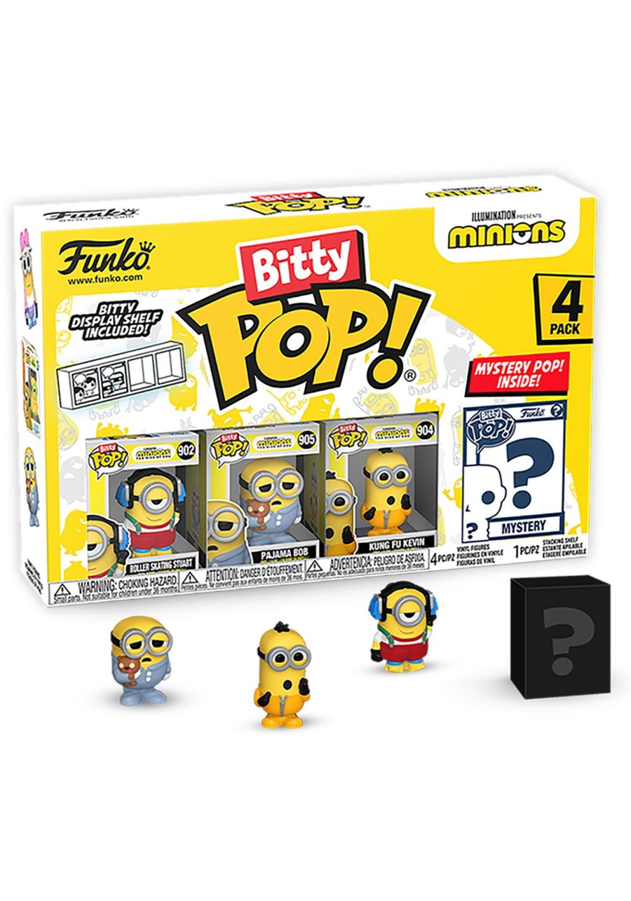 Bitty POP! Minions - Roller Skating Stuart 4 Pack