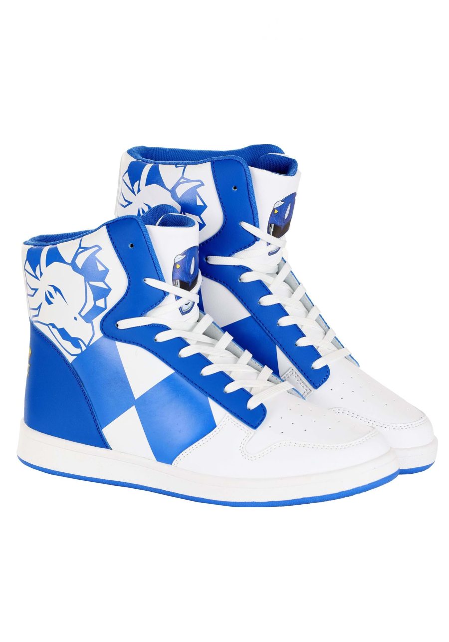 Blue Power Rangers Costume Inspired Adult Sneakers