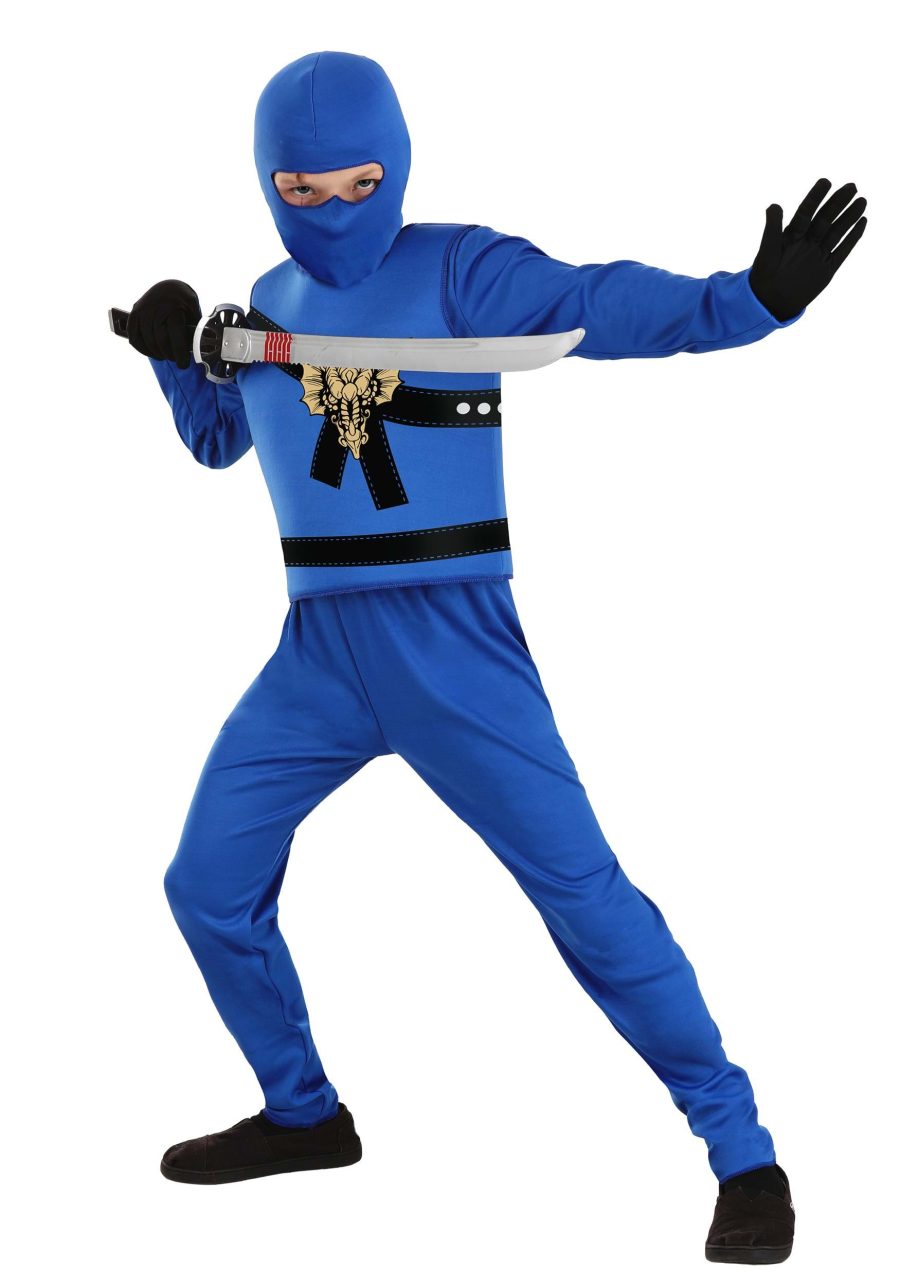 Boy's Blue Ninja Master Costume