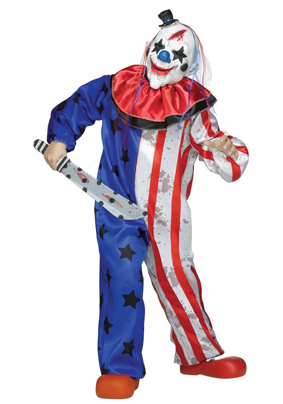 Boys Evil Clown Costume