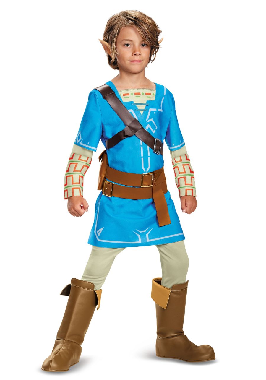 Boy's Legend of Zelda Breath of the Wild Dleuxe Link Costume