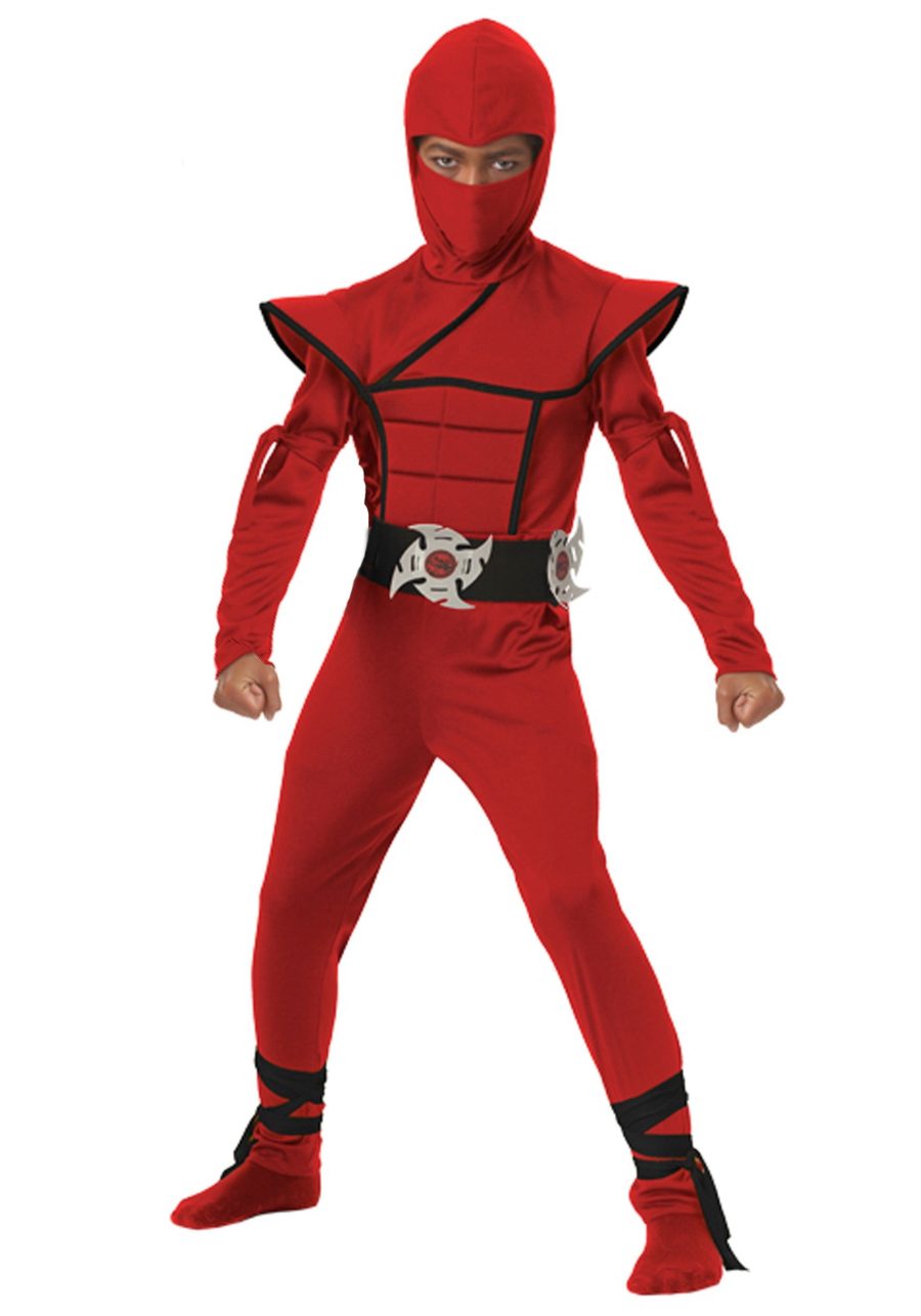 Boys Red Stealth Ninja Costume