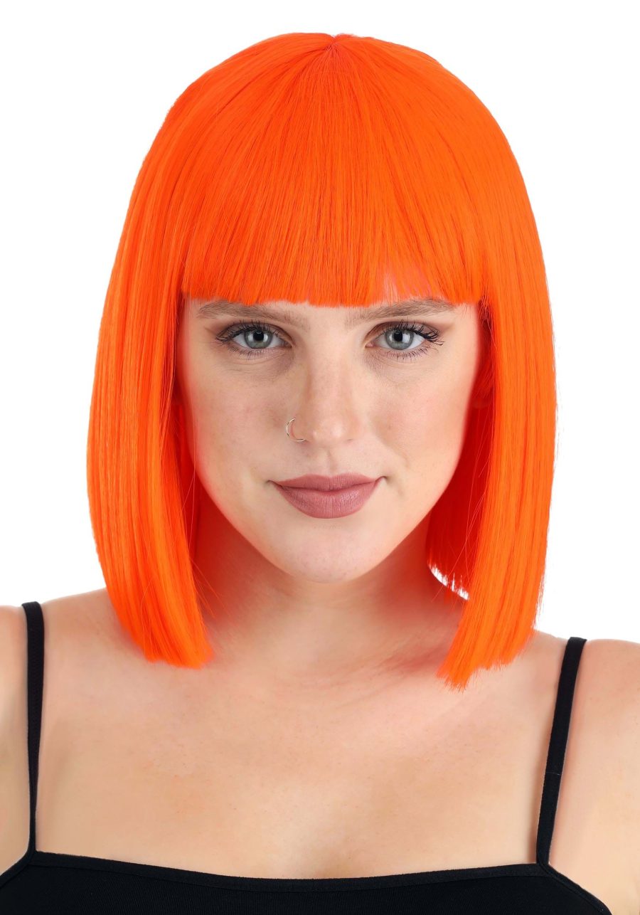 Bright Orange Bob Wig