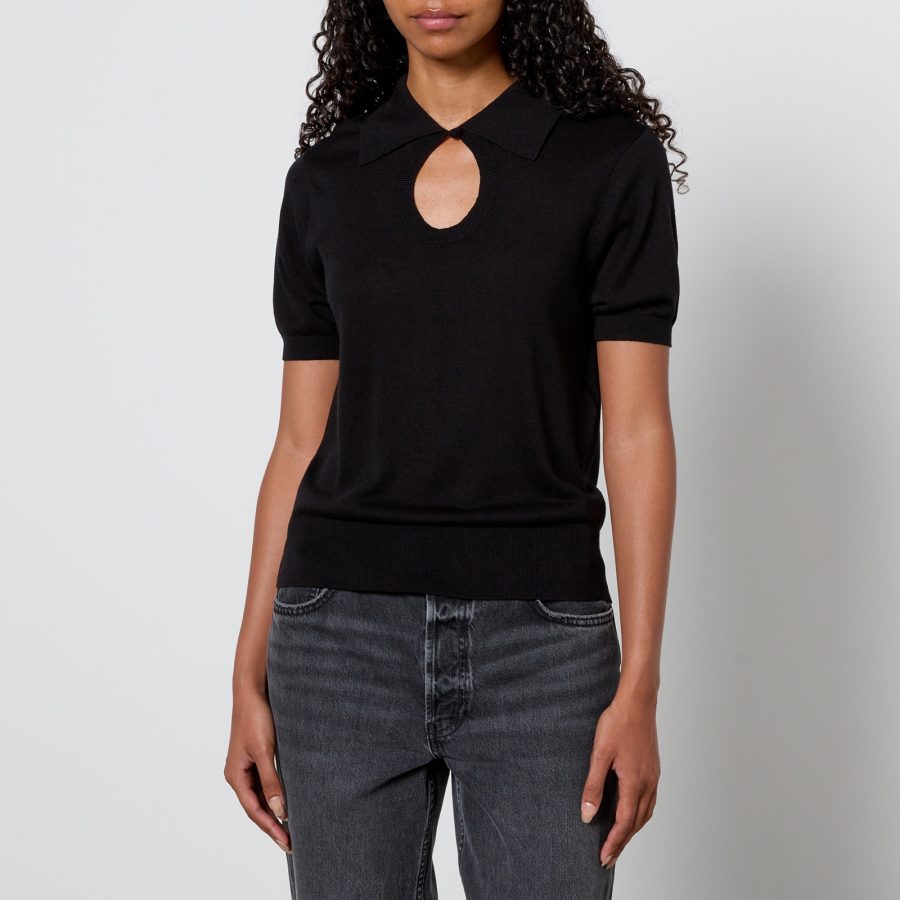 By Malene Birger Talallia Lyocell-Blend Knit Top - S