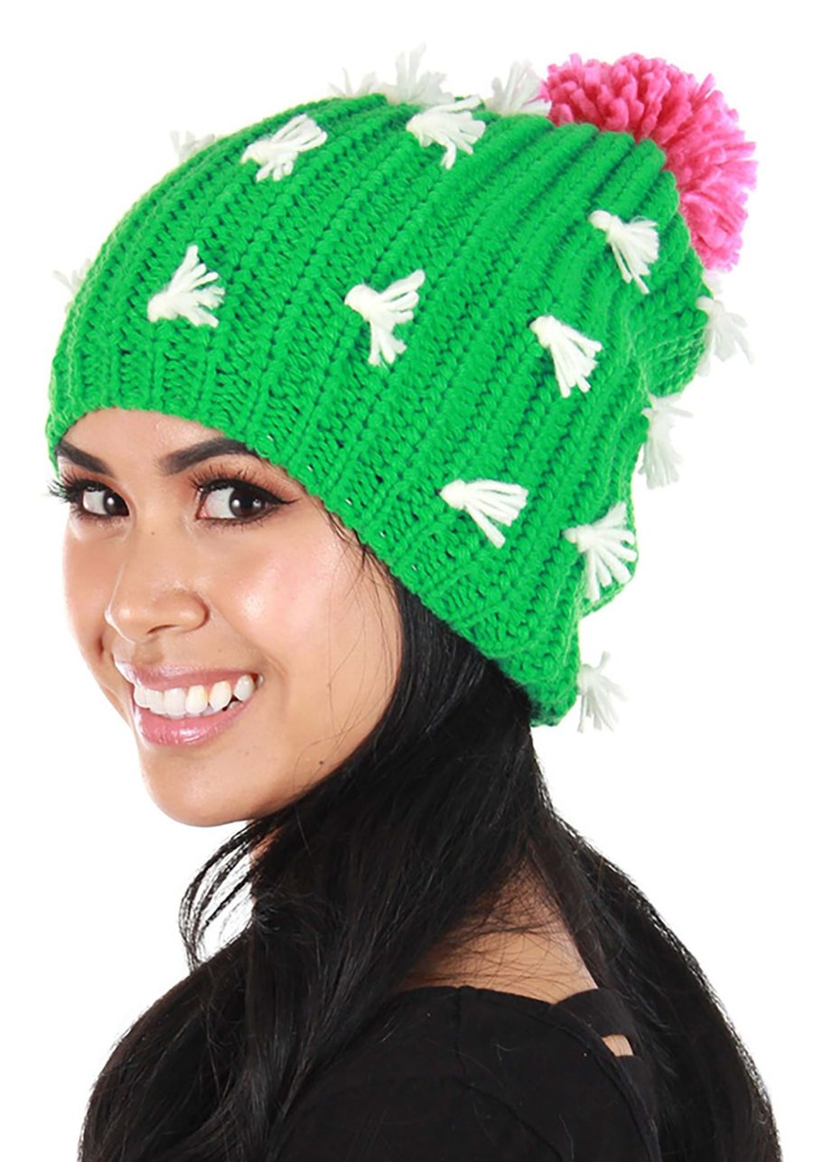 Cactus Adult Knit Slouch Beanie