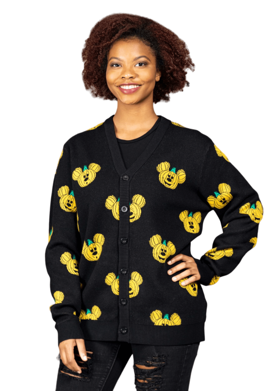 Cakeworthy Adult Mickey Pumpkin Cardigan