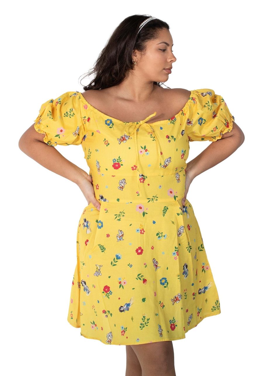 Cakeworthy Snow White Puffy Sleeve Women's Dress