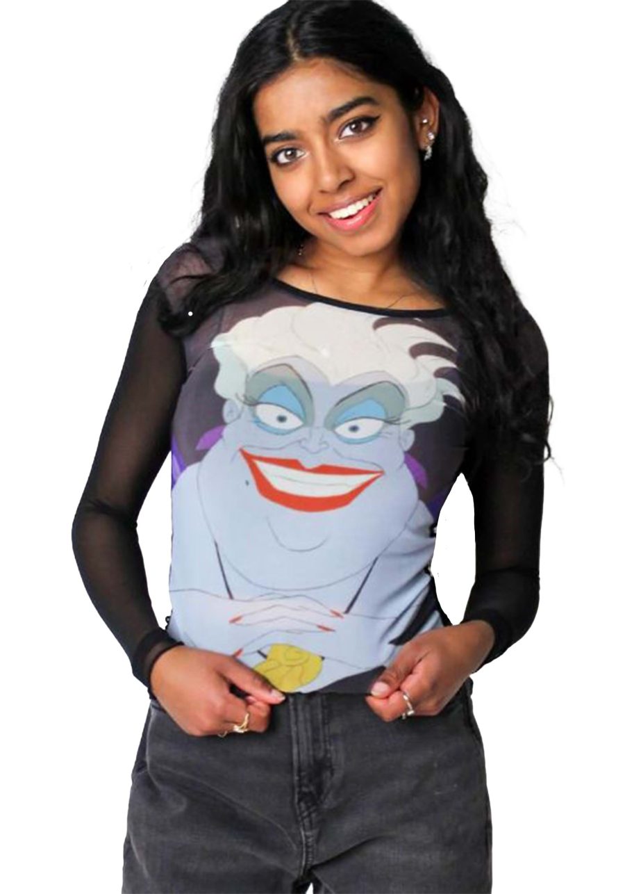 Cakeworthy Women's Little Mermaid Ursula Mesh Top