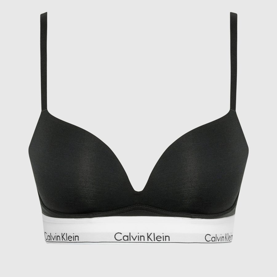 Calvin Klein Modern Stretch-Jersey Plunge Push-Up Bra - 32B