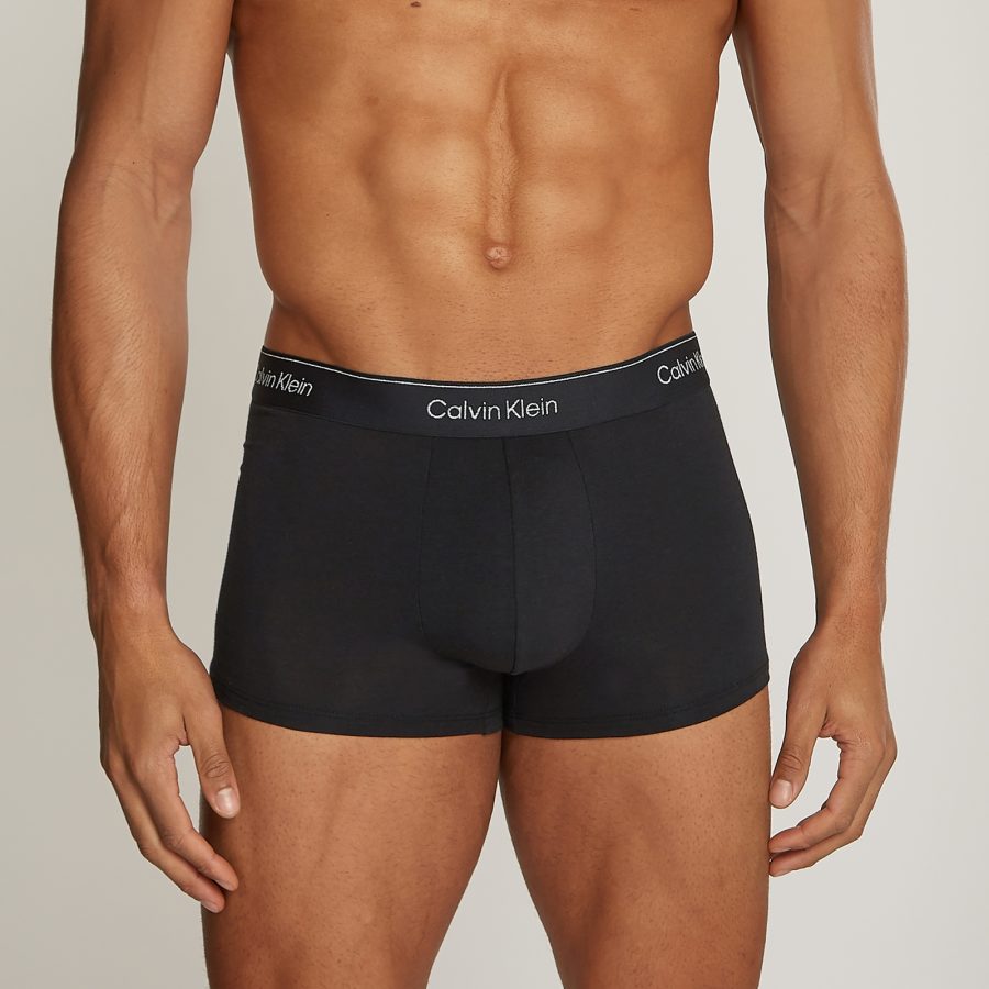 Calvin Klein Three-Pack Modern Cotton-Jersey Low Rise Trunks - L