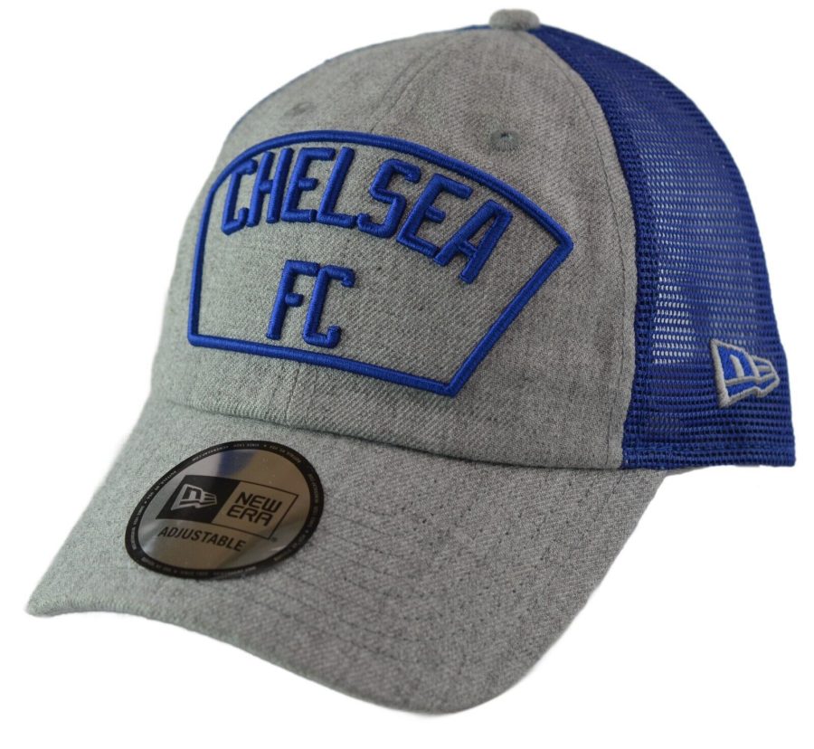 Chelsea FC Soccer Euro Premier League New Era Blue & Gray Trucker Hat