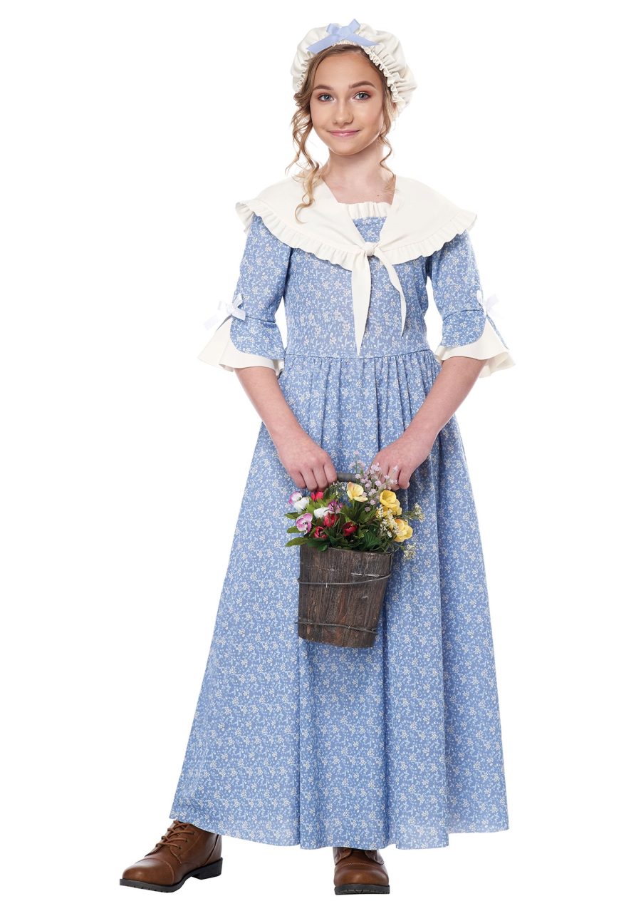 Child Colonial Village Girl Costume