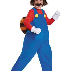 Child Deluxe Mario Raccoon Costume