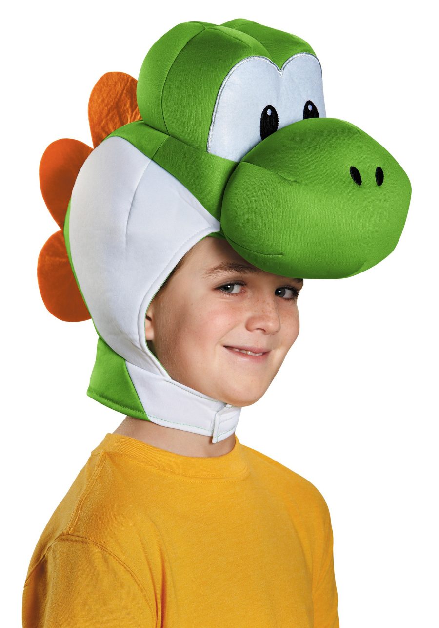 Child Super Mario Yoshi Costume Headpiece