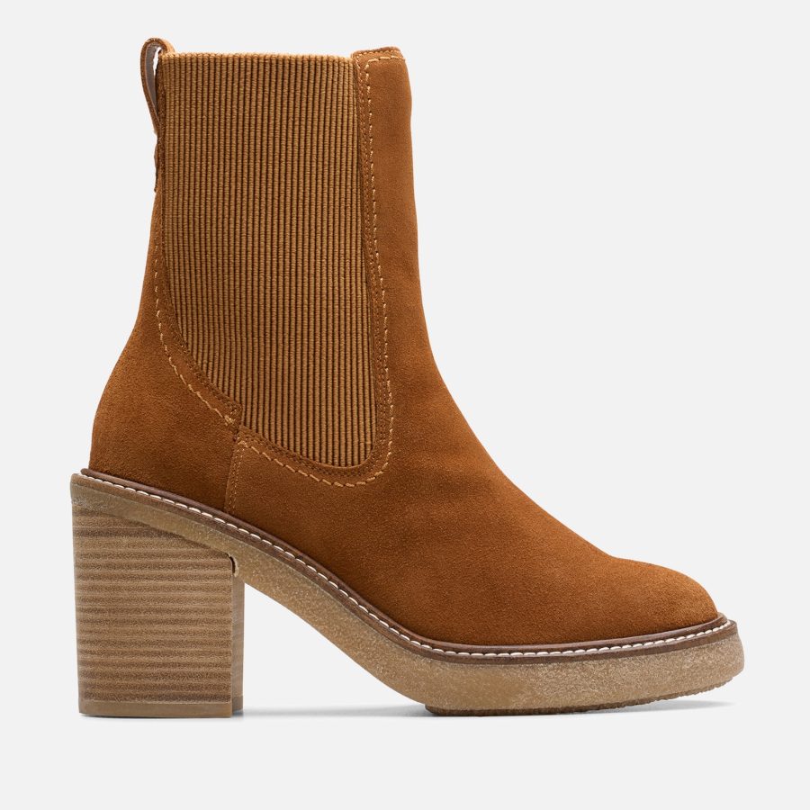 Clarks Women's Cassiano Top Suede Chelsea Boots - UK 4