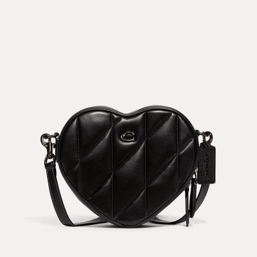 Coach Quilted Heart Leather Crossbody Bag