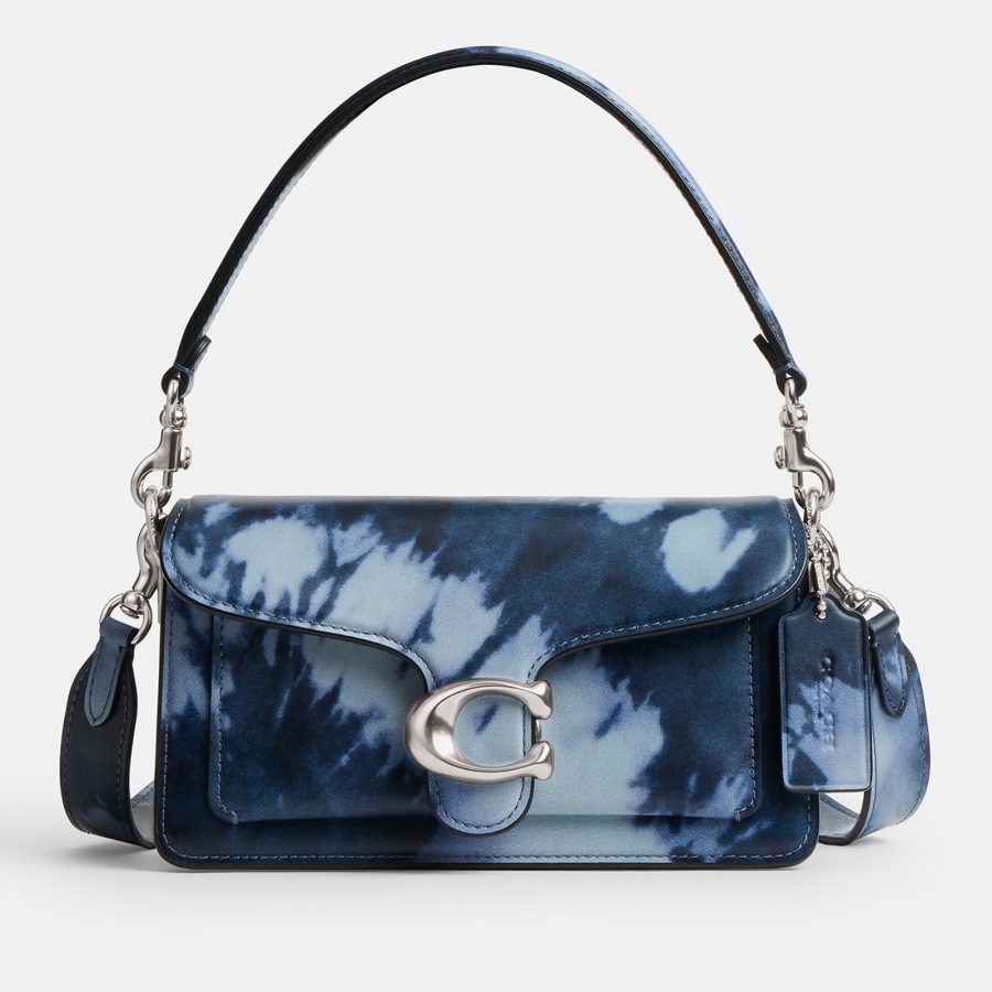 Coach Tie-Dye Print Tabby 20 Leather Shoulder Bag