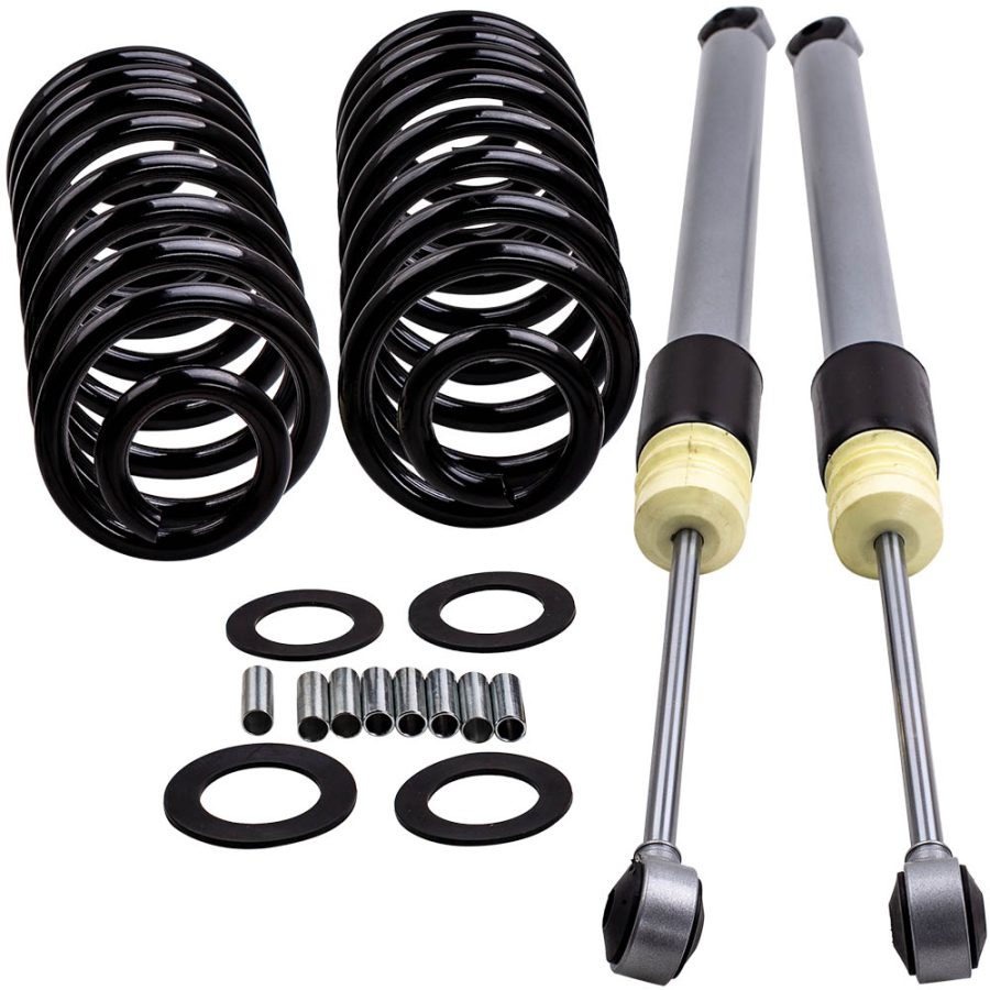 Compatible for Hummer H2 2003-2009 2 PCS Rear Air to Coil Spring Conversion Kit with Shocks lowering kit