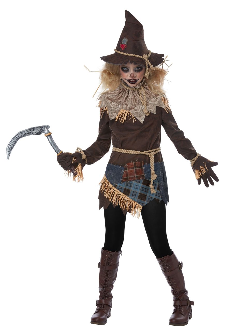 Creepy Scarecrow Girl's Costume