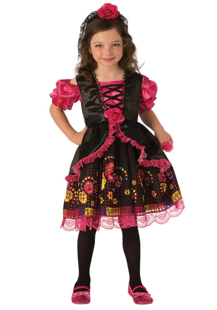 Day of the Dead Costume Dress for Girls