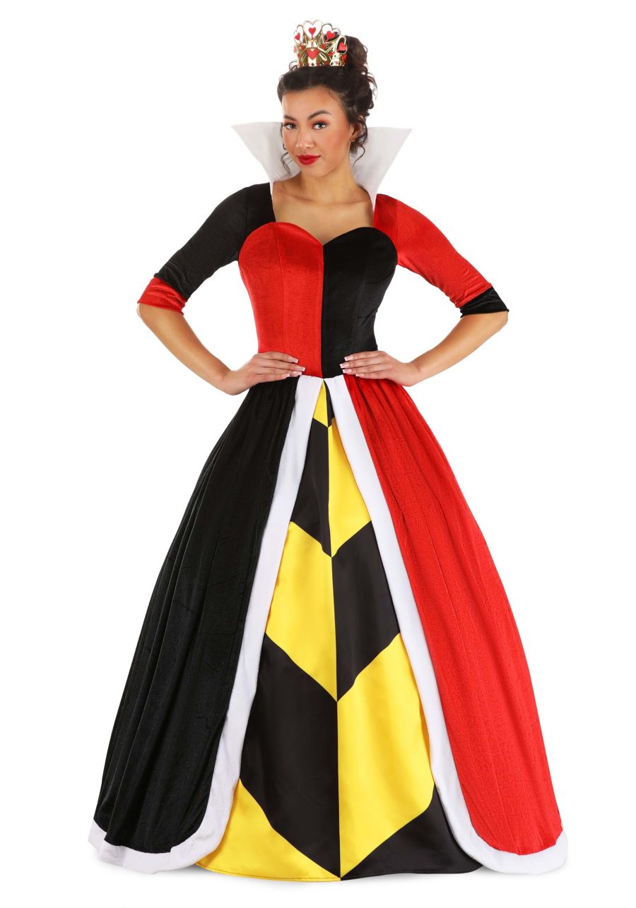 Deluxe Disney Queen of Hearts Women's Costume Dress