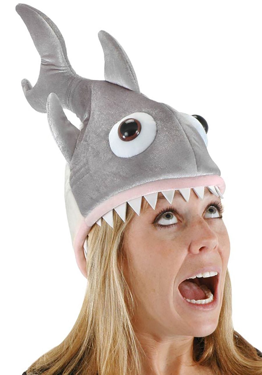 Deluxe Grey Shark Hat