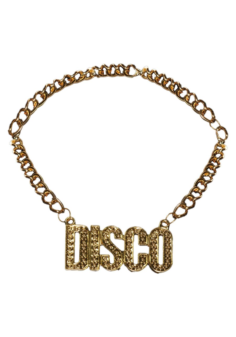 Disco Gold Costume Chain