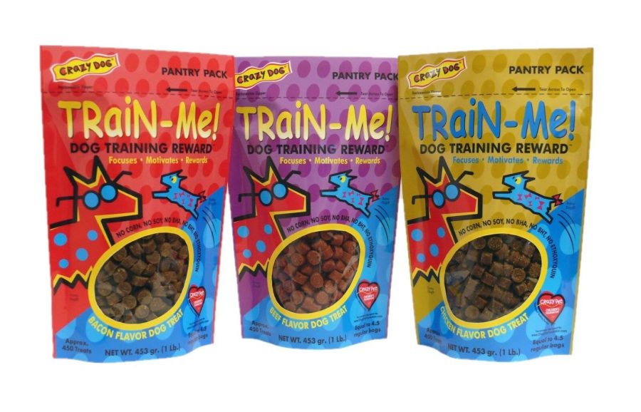 Dog Training Treat Sampler 3 Pack Train Me Bacon Chicken Beef Flavors 16 oz