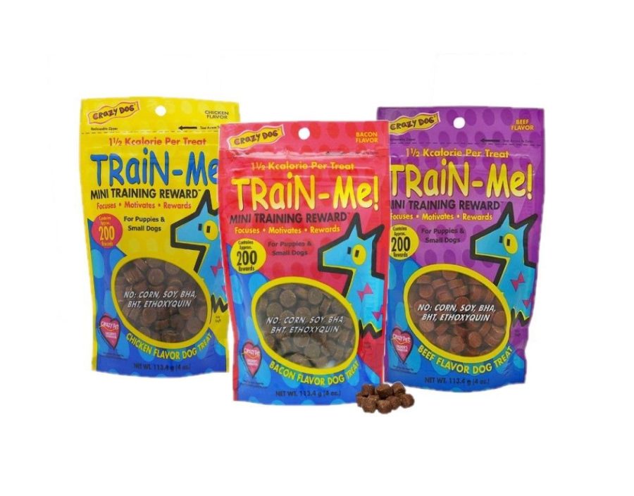 Dog Training Treat Sampler 3 Pack Train Me Mini Healthy Bacon Chicken Beef 4 oz