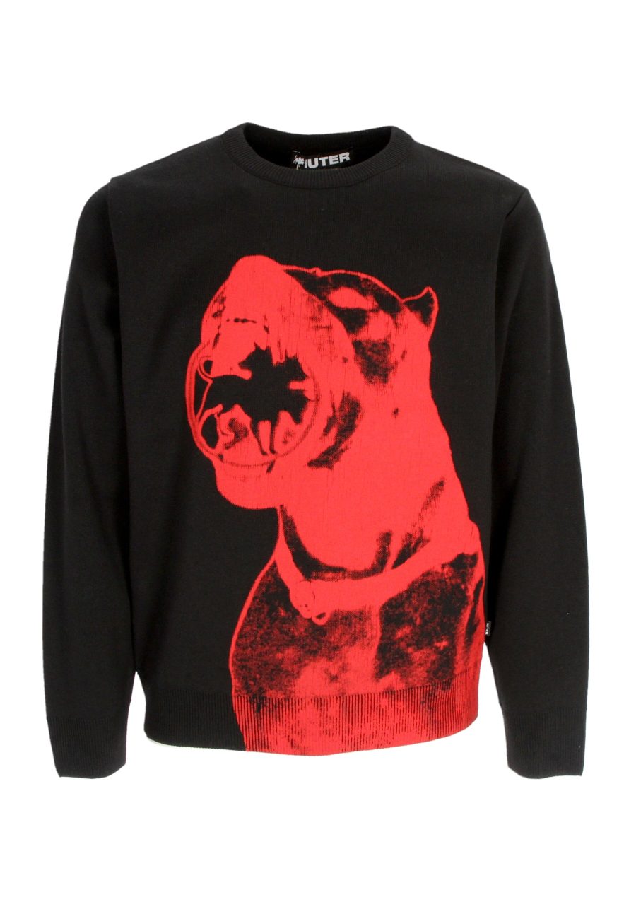 Dogo Breed Knitted Jumper X Club Dogo Black Men's Sweater